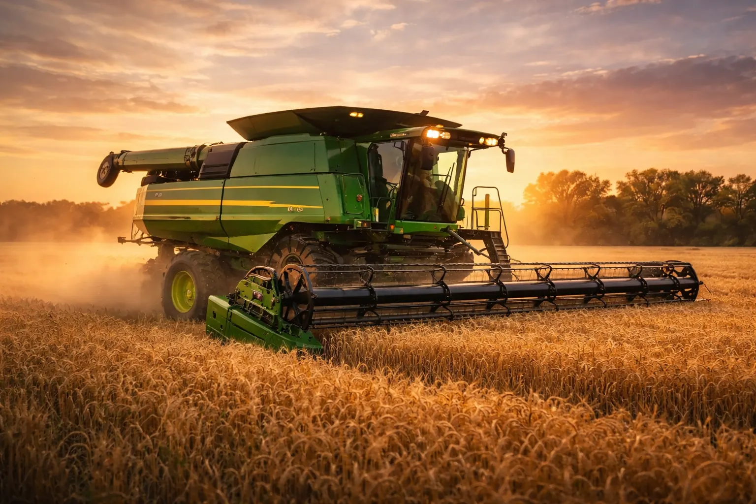 Cosecha de granos de SAI, servicios agropecuarios integrales de Carlos Fuertes en Argentina